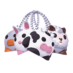 LunchPals collectible charm figures – cute cow, duck, sheep, and bunny characters with ball chain keyrings.