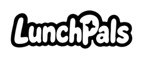 LunchPals official logo – black text logo with transparent background for light surfaces.